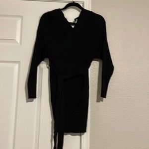 Black sweater dress